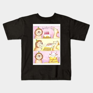 Lion vs Llama 2 - Birthday Kids T-Shirt